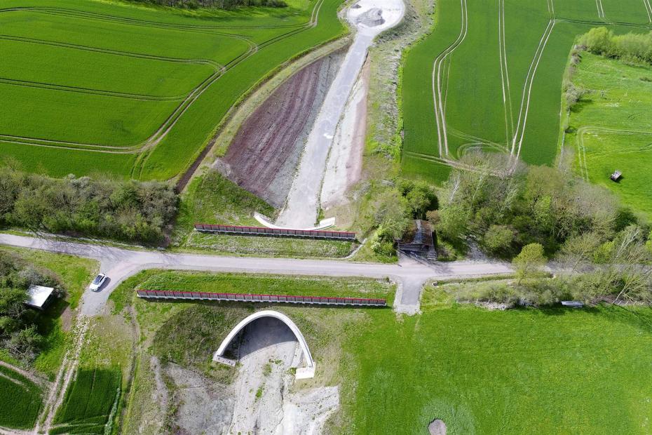 B 83 Umgehung Herstelle, Neubau Grünbrücke